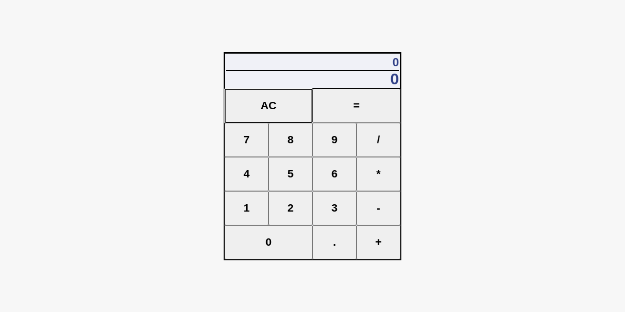 Basic calculator project preview